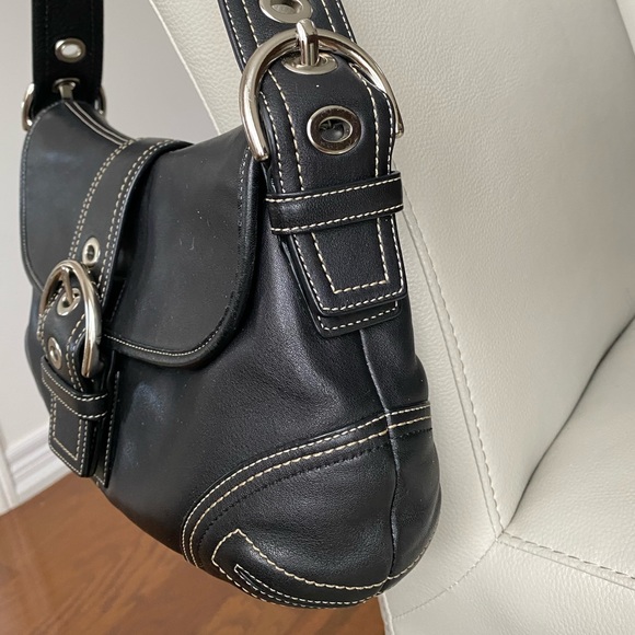 COACH Black leather bag - Picture 5 of 13